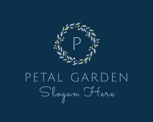 Ornamental Flower Wreath logo design