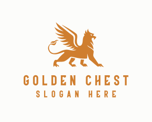 Luxury Mythical Griffin  logo design