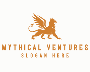 Luxury Mythical Griffin  logo design