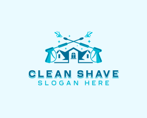 Pressure Washer Cleaning logo design