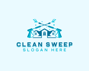 Pressure Washer Cleaning logo design