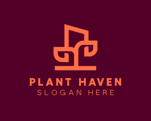 Modern Garden Plant logo design