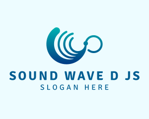 Ocean Wave Lines logo design