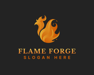 Chicken Fire Grill logo design