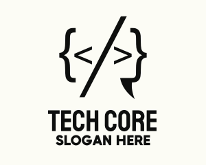 Tech Programming Code logo design