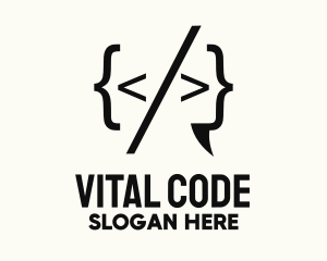 Tech Programming Code logo design