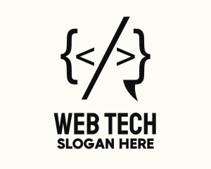 Tech Programming Code logo design