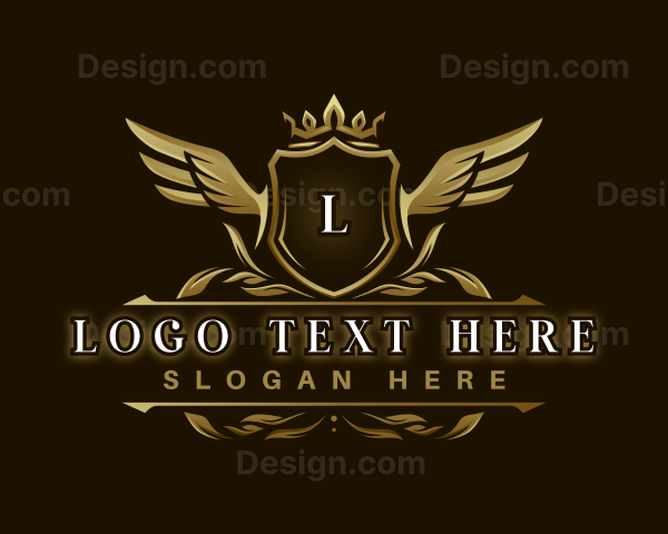 Luxury Crown Shield Logo