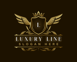 Luxury Crown Shield  logo design