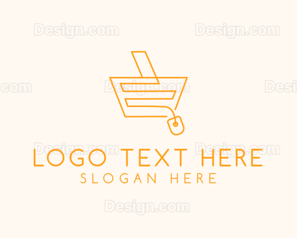 Computer Mouse Shopping Cart Logo