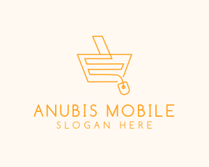 Computer Mouse Shopping Cart logo design