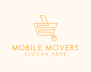 Computer Mouse Shopping Cart logo design