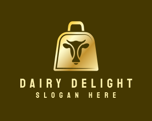 Golden Cow Bell logo design