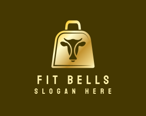 Golden Cow Bell logo design