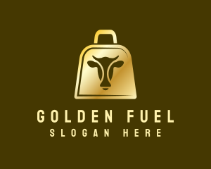 Golden Cow Bell logo design