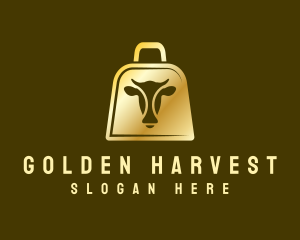 Golden Cow Bell logo design