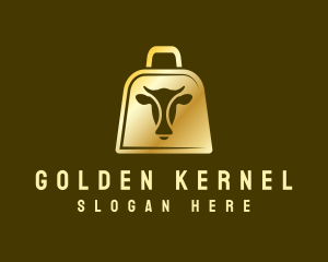 Golden Cow Bell logo design