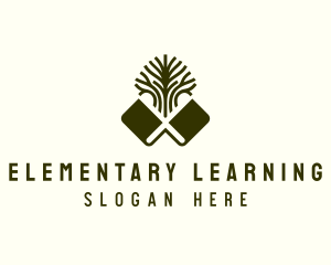 Tree Book Learning logo design