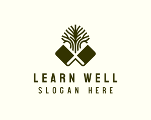 Tree Book Learning logo design