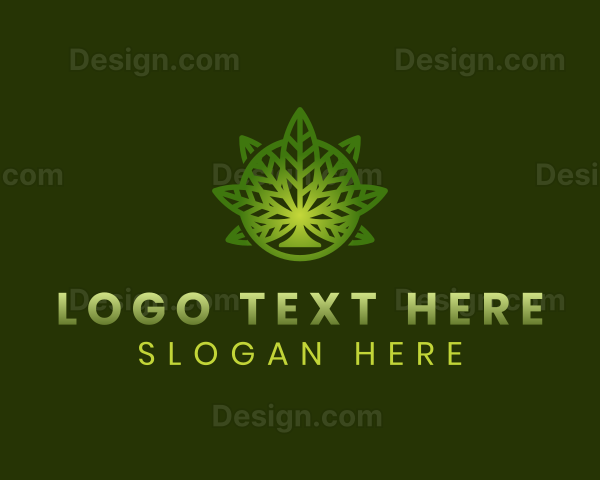 Herb Medication Weed Logo