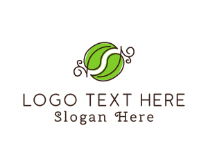 Green Herbal Leaves logo design