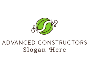 Green Herbal Leaves logo design