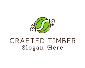 Green Herbal Leaves logo design