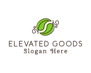 Green Herbal Leaves logo design