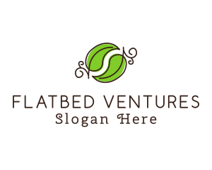 Green Herbal Leaves logo design