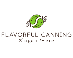 Green Herbal Leaves logo design