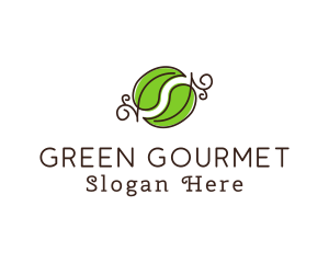Green Herbal Leaves logo