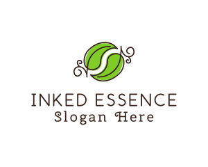 Green Herbal Leaves logo design