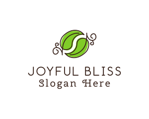 Green Herbal Leaves logo design