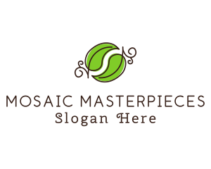 Green Herbal Leaves logo design