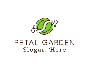 Green Herbal Leaves logo design