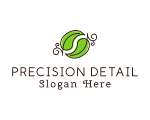 Green Herbal Leaves logo design