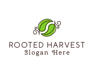 Green Herbal Leaves logo design