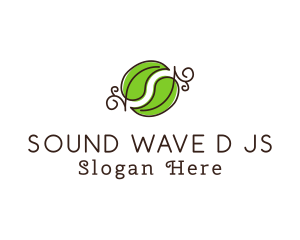 Green Herbal Leaves logo design