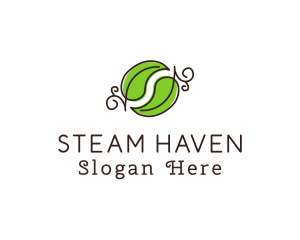 Green Herbal Leaves logo