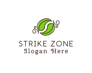 Green Herbal Leaves logo design