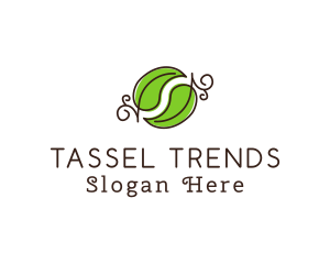 Green Herbal Leaves logo design