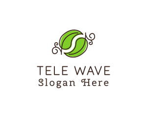 Green Herbal Leaves logo design