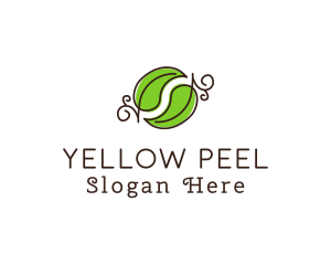 Green Herbal Leaves logo design