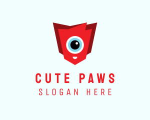 Cute Cyclops Eye logo design