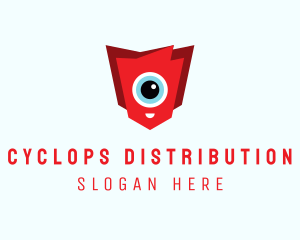 Cute Cyclops Eye logo design