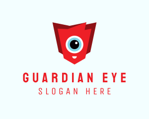 Cute Cyclops Eye logo design