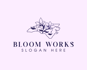 North Carolina Flower logo design