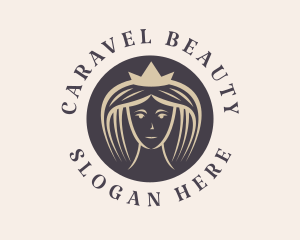 Queen Lady Crown  logo design