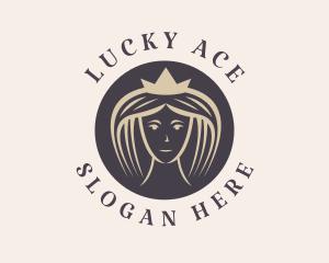 Queen Lady Crown  logo design