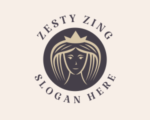 Queen Lady Crown  logo design